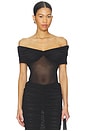 view 1 of 4 Imelda Mesh Top in Black