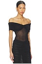 view 2 of 4 Imelda Mesh Top in Black