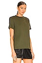 view 2 of 4 Caroline Tee in Army Green Distress