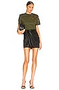 view 4 of 4 Caroline Tee in Army Green Distress