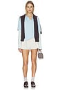 view 4 of 4 Emilee Top in Blue & Pastel Stripe