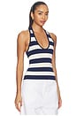 view 2 of 4 Danie Tank in Navy & Eggshell