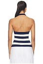 view 3 of 4 Danie Tank in Navy & Eggshell