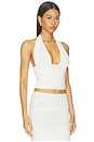view 2 of 4 Bimini Mesh Halter Top in Eggshell