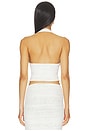 view 3 of 4 Bimini Mesh Halter Top in Eggshell