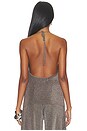 view 3 of 5 BLUSA DE MALHA METÁLICA ESMERELDA  in Granite