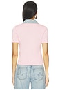 view 3 of 4 TOP EN MAILLE ERIKA  in Petal Pink & Costline