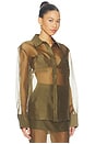 view 2 of 4 Estella Silk Top in Olivewood