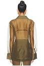 view 4 of 4 Estella Silk Top in Olivewood