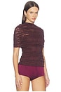 view 2 of 4 Drop Laila Top in Bordeaux