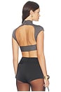view 1 of 5 Lorel Bodysuit in Metallic Carbon