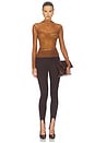 view 5 of 4 Saffy Mesh Top in Heritage Tan