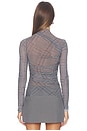 view 4 of 5 Christina Mesh Top in Glen Check
