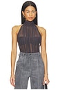 view 1 of 5 Isola Bodysuit in Dark Charcoal