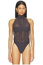 view 2 of 5 Isola Bodysuit in Dark Charcoal