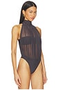 view 4 of 5 Isola Bodysuit in Dark Charcoal