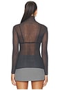 view 4 of 4 Piper Top in Dark Charcoal