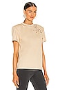 view 2 of 5 T-SHIRT CAROLINE in Sand Distressed