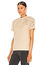 view 3 of 5 T-SHIRT CAROLINE in Sand Distressed