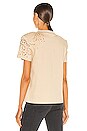 view 4 of 5 T-SHIRT CAROLINE in Sand Distressed