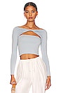 view 1 of 4 Artemis Top in Grey Blue