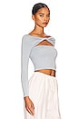 view 2 of 4 Artemis Top in Grey Blue