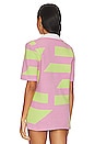 view 3 of 4 LEI 셔츠 in Stripe Pink & Green