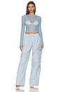view 4 of 4 Parley Crochet Top in Sky Blue