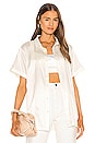 view 1 of 5 Whit Silk Button Down in White