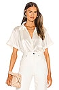 view 2 of 5 Whit Silk Button Down in White