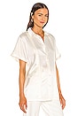 view 3 of 5 Whit Silk Button Down in White