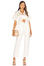 view 5 of 5 Whit Silk Button Down in White