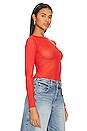 view 2 of 4 Jess Sheer Top in Blood Orange