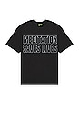 view 1 of 3 Meditation Saves Lives Short Sleeve T-Shirt in Vintage Black