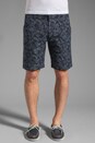 view 1 of 7 Chino Camo Jacquard Short in Indigo