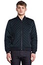 view 1 of 6 Quilted Bomber Jacket in Deep Sea