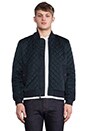 view 2 of 6 Quilted Bomber Jacket in Deep Sea
