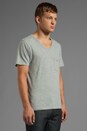 view 2 of 5 V-Neck Pocket Tee in Heather