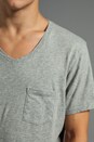 view 5 of 5 V-Neck Pocket Tee in Heather