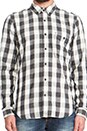 view 4 of 6 Oxford Check Button Up in Black & Natural