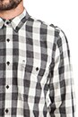 view 5 of 6 Oxford Check Button Up in Black & Natural
