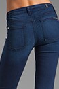 view 6 of 6 Mid Rise Skinny Slim Illusion in Deep Blue Stretch