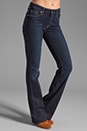 view 1 of 6 Jean Kimmie Bootcut taille moyenne in Black Night