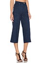 view 2 of 3 Wide Leg Culotte in Indigo Linen Runway Denim