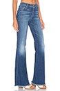 view 1 of 3 JEAN FLARE GINGER in Athens Broken Twill