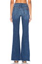 view 3 of 3 JEAN FLARE GINGER in Athens Broken Twill