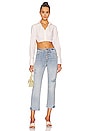 view 4 of 4 High Rise Crop Straight in Broken Twill Coco Prive