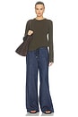 view 6 of 6 Utility Pull On Wide Leg Jean in Halona