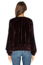 view 3 of 4 Velvet Pullover Sweatshirt in Dark Bordeaux
