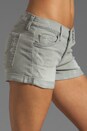 view 5 of 6 Relaxed Mini Roll Up Short in Light Grey Destroyed